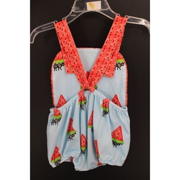 SASSY STITCHES BABY BUBBLE OUTFIT WATERMELON Ants 18M - Picture 4 of 9
